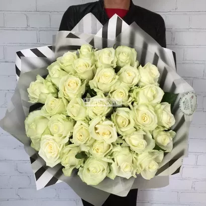 Букет "35 белых роз". Цена – 5650 руб. Арт – 1151 - №1