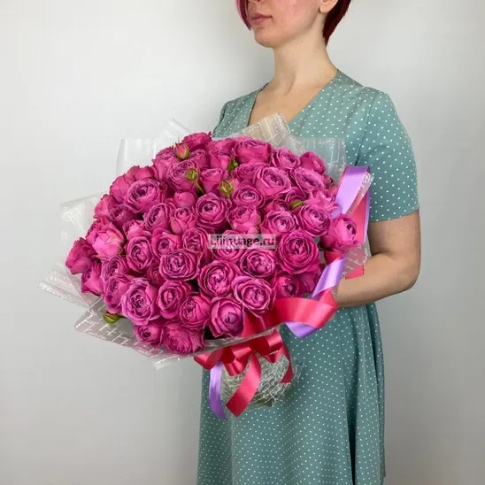  Розы «Букет кустовых роз «Мисти баблс»» - фото 4