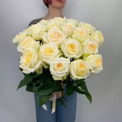 Пионовидные розы Кэндллайт 25 шт. Цена – 9200 руб. Арт – 5752 - №2