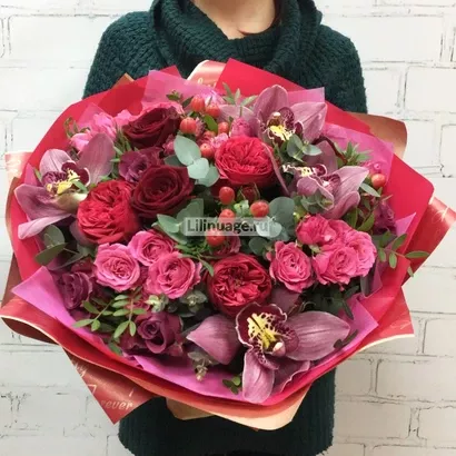 Букет цветов из роз "Терпкий". Цена – 11500 руб. Арт – 962 - №1