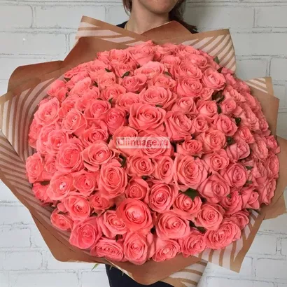 Букет из 101 розы сорта "Карина". Цена – 13500 руб. Арт – 1152 - №2