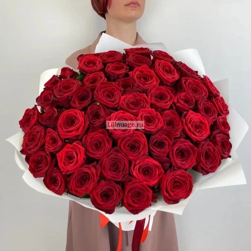 Букет из красной 51 розы. Цена – 9130 руб. Арт – 1162 - №1