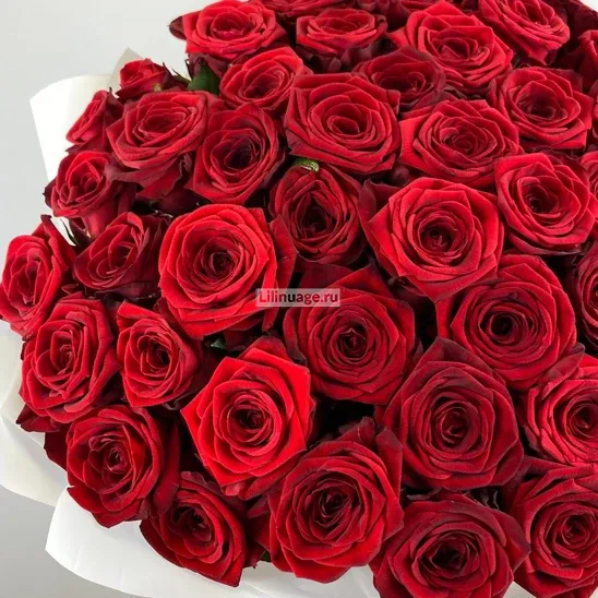 Розы «Букет из красной 51 розы» - фото 3