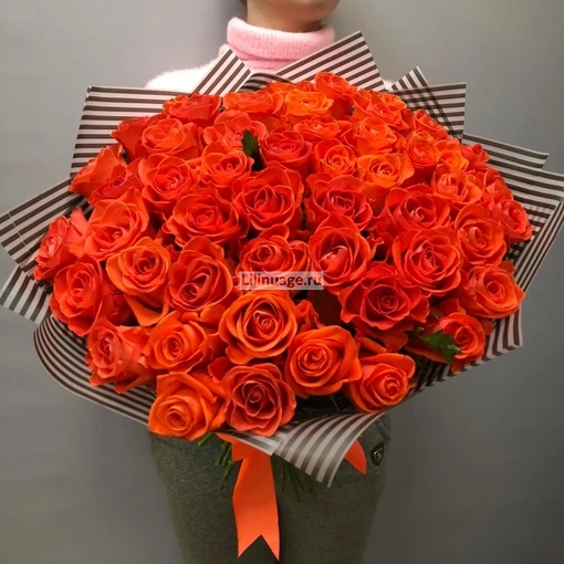 Букет из 51 розы сорта "Вау". Цена – 9300 руб. Арт – 1163