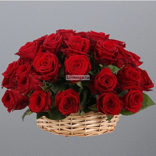 Корзина "35 красных роз". Цена – 10920 руб. Арт – 1185