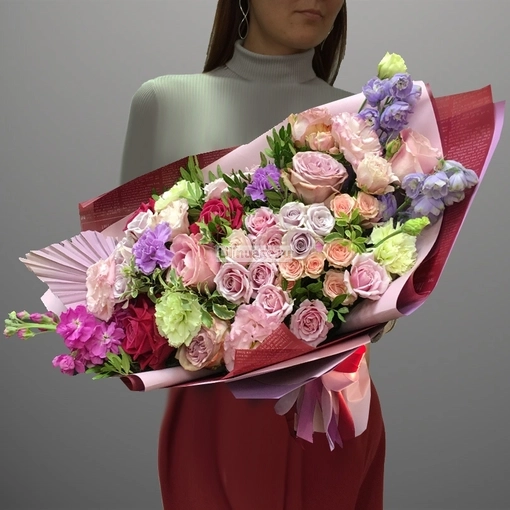 Букет цветов  "Крем безе". Цена – 8950 руб. Арт – 1211