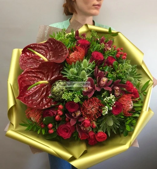 Мужской букет из цветов