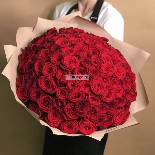 Букет из 101 красной розы. Цена – 14600 руб. Арт – 2818 - №1