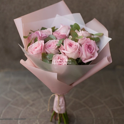 Букет из садовой розы «Пинк О хара». Цена – 5830 руб. Арт – 5142