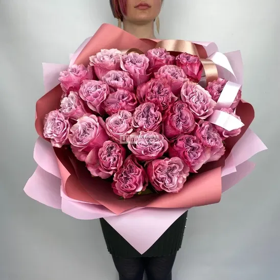Пионовидные розы «Кучерявые розы Кантри Блюз» - фото 1
