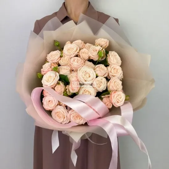 Пионовидные розы «Мадам Бомбастик 15 шт» - фото 2