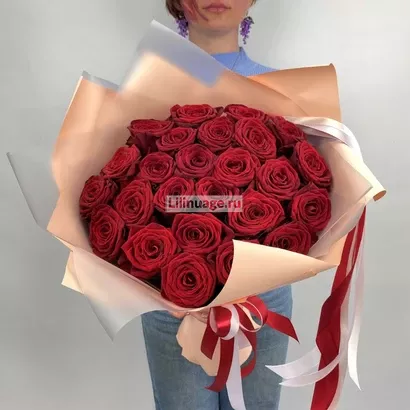 25 красных роз Ред Наоми. Цена – 4000 руб. Арт – 5759 - №1