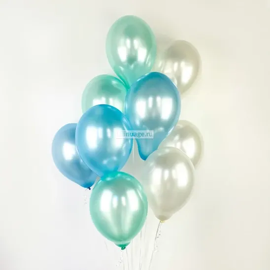 Воздушные шары «Фонтан Перламутр 9 шт» - фото 1