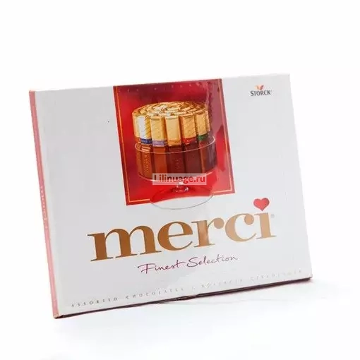 Шоколадные конфеты Merci ассорти 250 г. Цена – 540 руб. Арт – 699